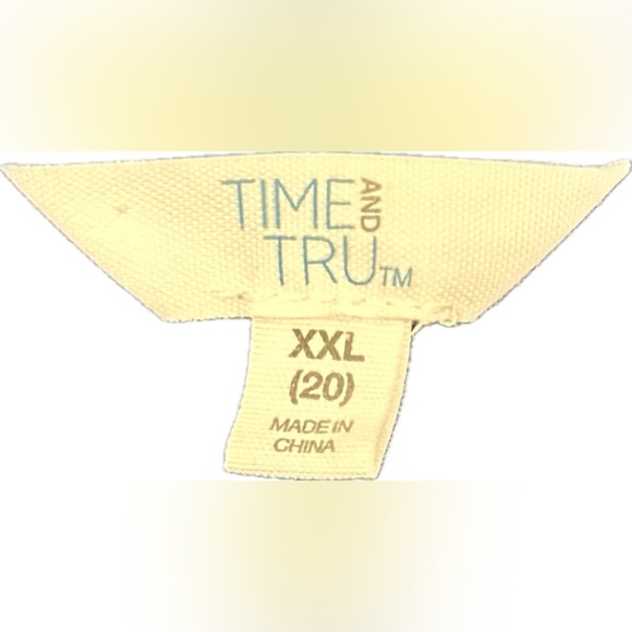 XXL Blue Button Down Sleeveless Shirt - Picture 3 of 3